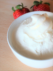 homemade whipped cream